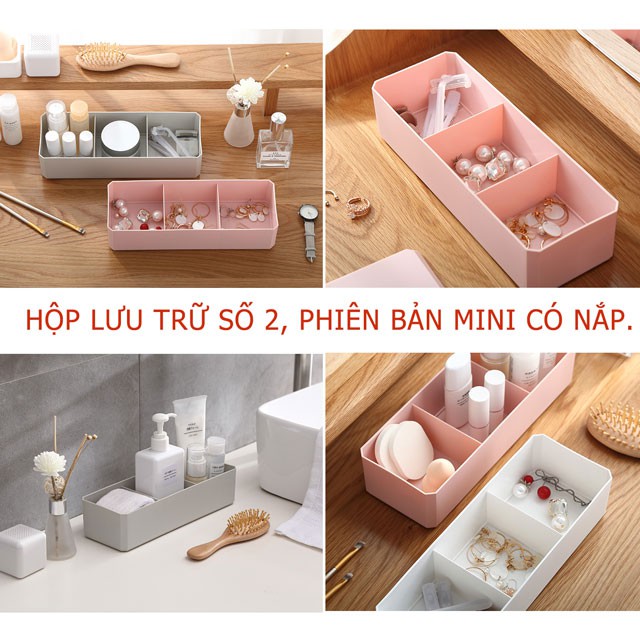 Kệ để mỹ phẩm nhựa đa năng nhiều ngăn chắc chắn