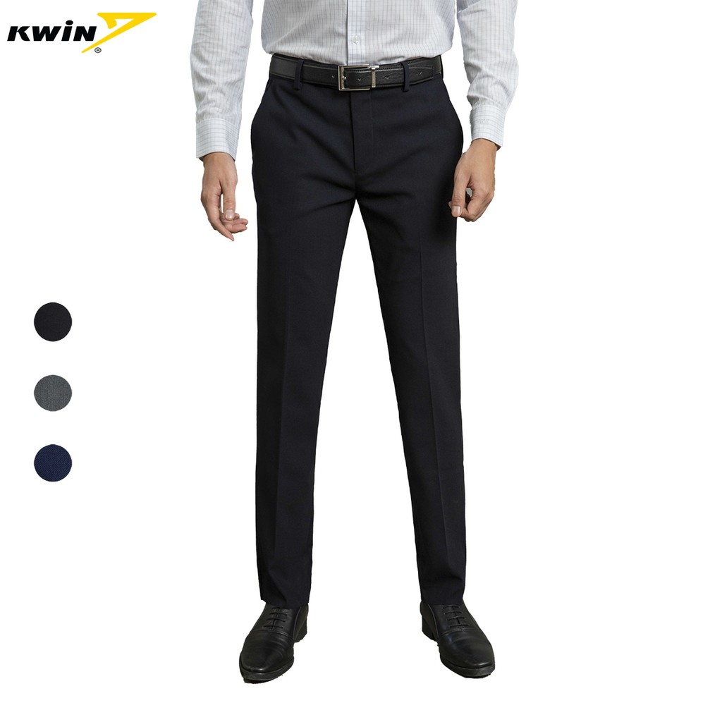 [NHẬP MÃ KWIN100 - GIẢM 100K] Quần Âu Nam Kwin 4 màu lịch lãm,phom Slim fit tôn dáng, co giãn thoáng