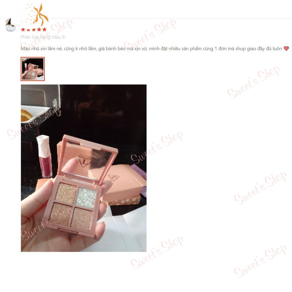 Bảng Mắt Nhũ💖FREESHIP💖Bảng Mắt Siêu Nhũ 4 Ô Guicami Bản Dupe Của 3Ce Mini Multi | WebRaoVat - webraovat.net.vn