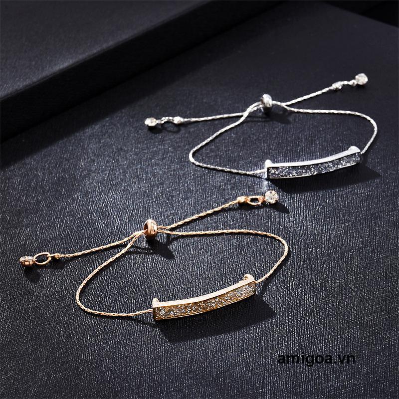 ✨✨Vòng Tay Chuỗi Hạt Pha Lê Mờ Dáng Dài Phong Cách Âu Mỹ Thời Trang