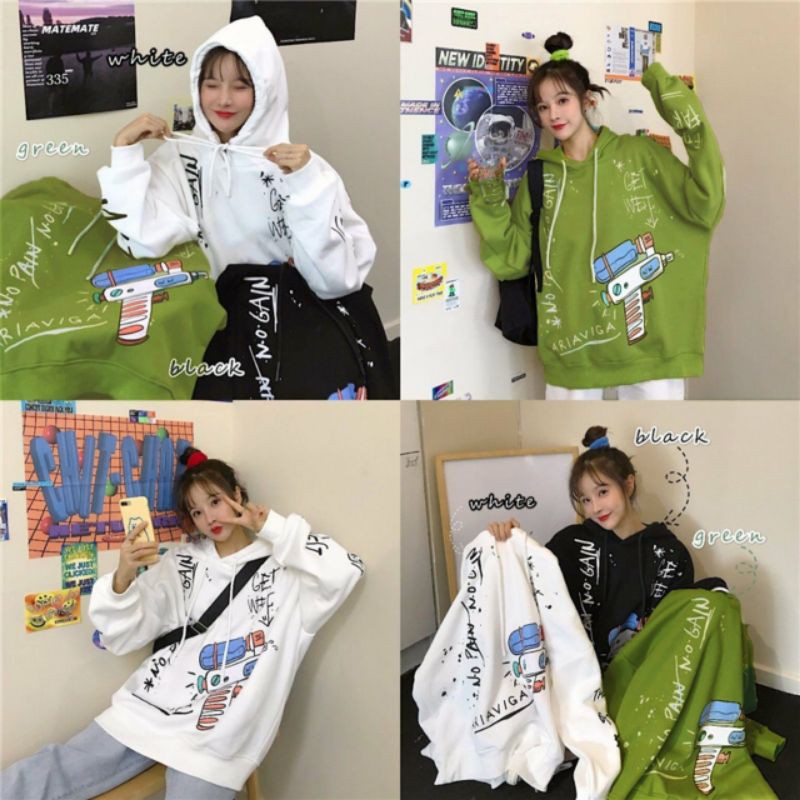 Áo Hoodie Súng Nước Xinh Form 60kg