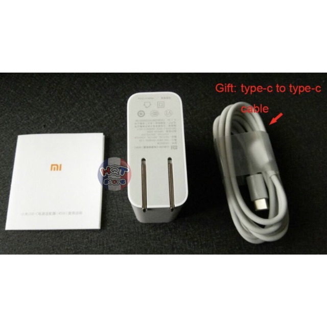 Thanh Lý Cốc sạc nhanh USB-C Xiaomi 45W đa năng (Hỗ trợ sạc laptop) mới 99%