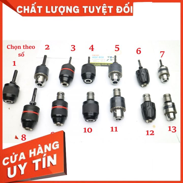 Đầu chuyển bulong sang khoan, chuôi lục giác sang khoan,khoan bê tông sang khoan sắt 10mm,13mm