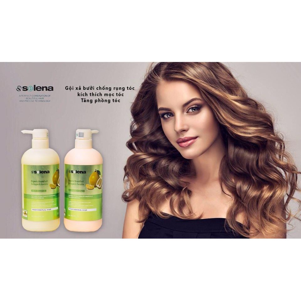 🛑Tặng Xịt bưởi🛑 Dầu gội bưởi Organic Bộ Dầu Gội Dầu Xả Bưởi Giúp Mọc Tóc Giảm Rụng Tóc Phục Hồi Hư Tổn selena 800ml | BigBuy360 - bigbuy360.vn