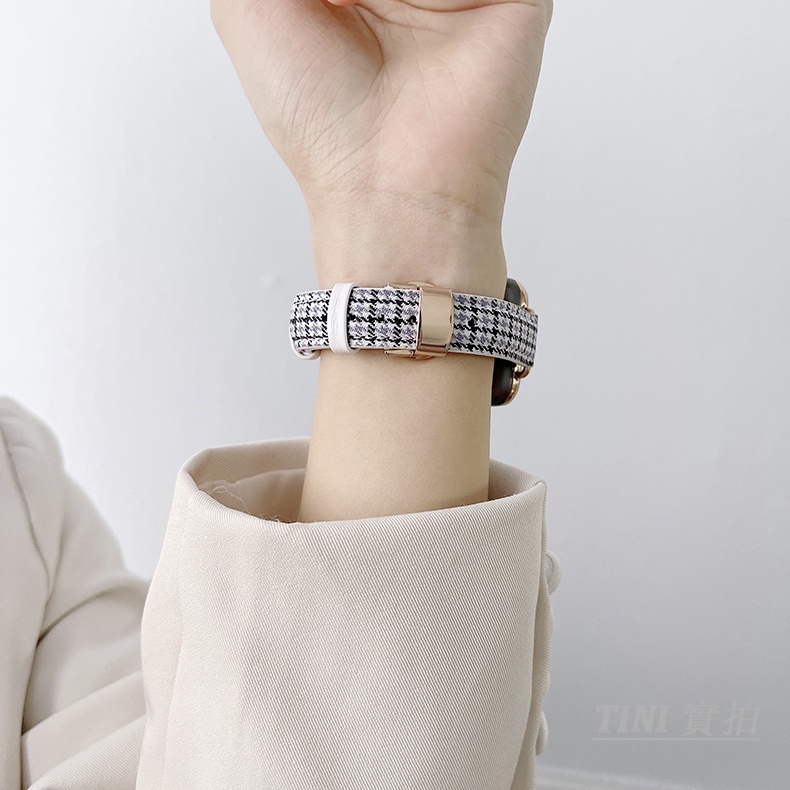 Dây đeo bằng da canvas có khóa cho đồng hồ thông minh APPLE WATCH 7th 6th Generation 5/43/2/1/SE 38 40 41 42 44mm 45mm