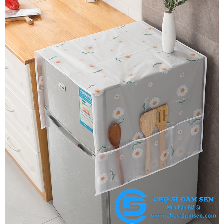 Tấm phủ tủ lạnh nhiều ngăn đa năng, Tấm phủ nilon chống bụi, chống thấm G250-TamphuTL