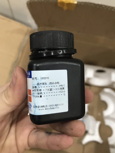 Hóa chất Indigo carmine CAS 860-22-0 C16H8N2Na2O8S2 chỉ thị lọ 25g