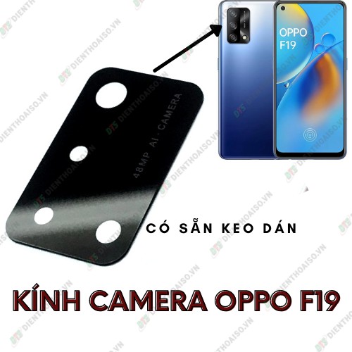 Kính camera oppo f19 kèm keo dán