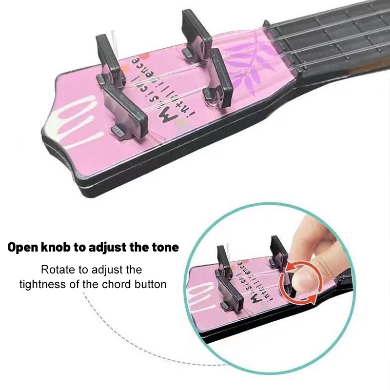 Đồ chơi đàn ukulele SEA SUN TOYS in họa tiết hoạt hình dành cho bé