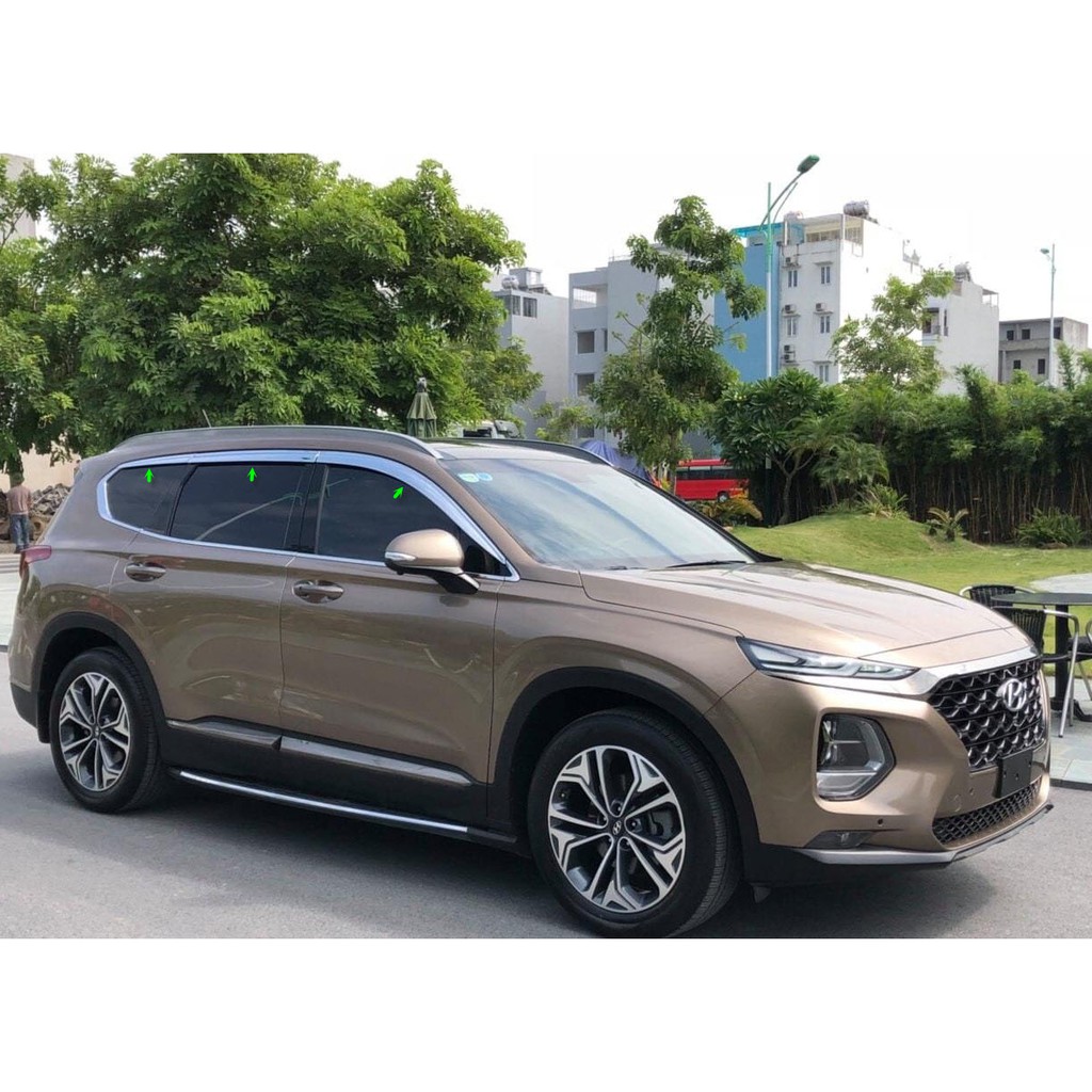 Vè che mưa mạ Hyundai Santafe 2021