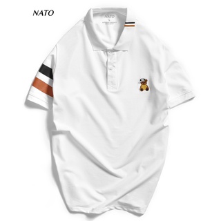 Áo Thun Polo Nam TEDI Vải Cotton Cá Sấu Cao Cấp Basic Đẹp Tay Ngắn Có Cổ Màu Trắng Đen Đỏ Xanh Navy Trơn Họa Tiết NATO