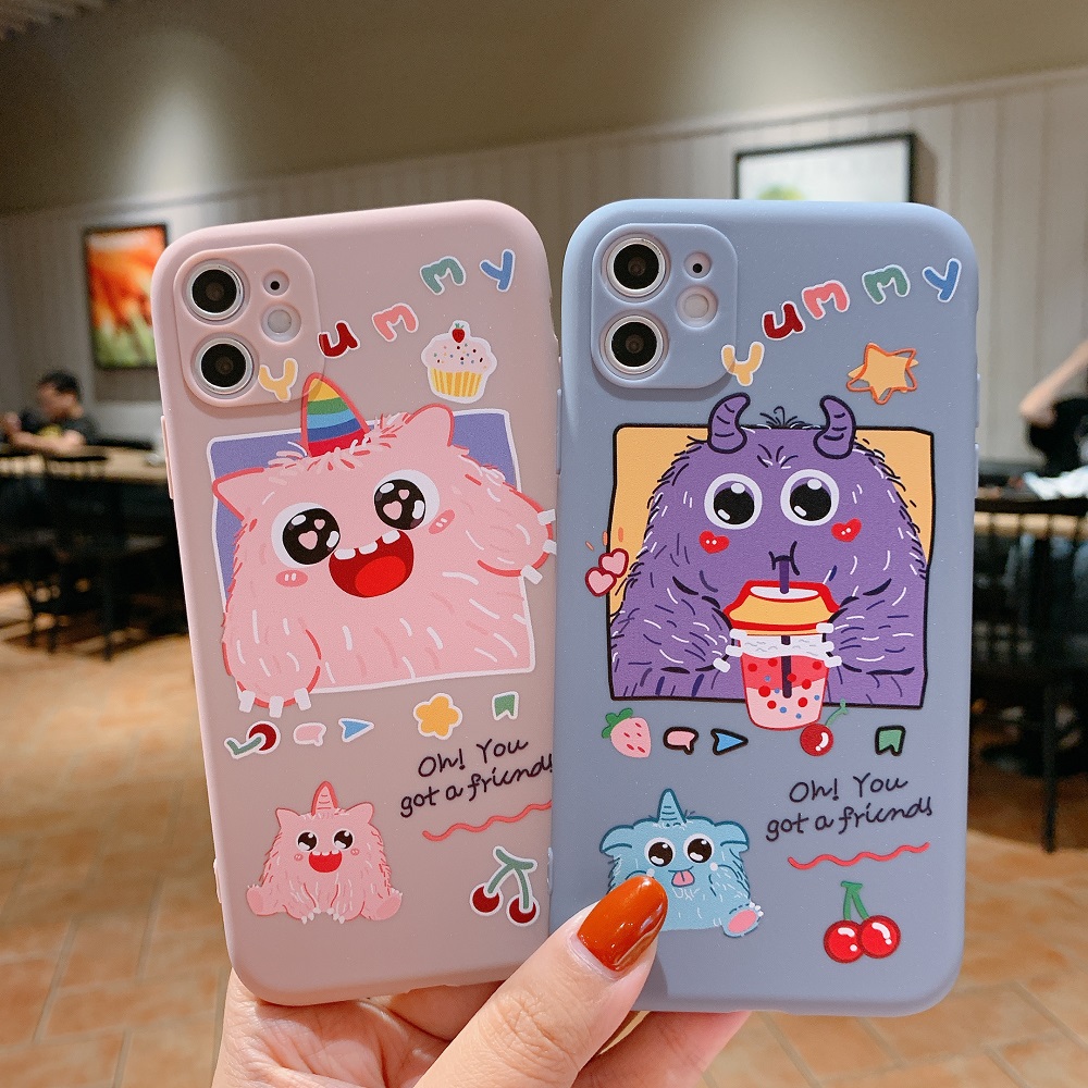 Ốp Lưng Silicone Họa Tiết Hoạt Hình Dễ Thương Cho Iphone 11 Pro Max Iphone 6s Plus 7 Plus Iphone 8 Plus Se 2020 Xs Max Xr 6splus 7plus 8plus 11pro 11promax Se2020