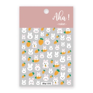 Sticker 3d bé thỏ cà rốt - hình dán móng aha! 015