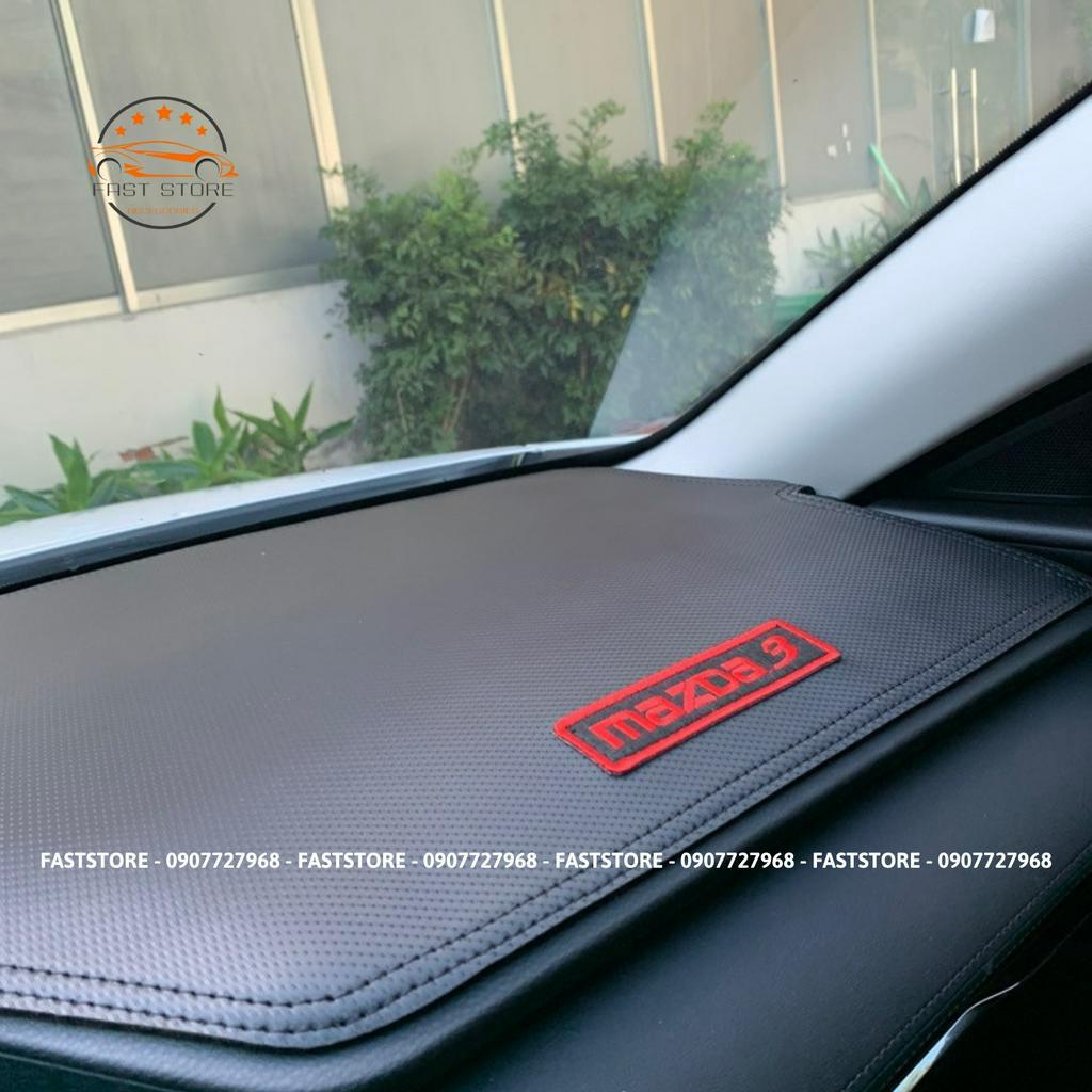 Thảm Taplo MAZDA Che Nắng Chống Nóng Da Vân Gỗ, Da Cacbon Xe Mazda 2 Mazda 3 Mazda 6 CX3 CX5 CX8 CX30 BT50