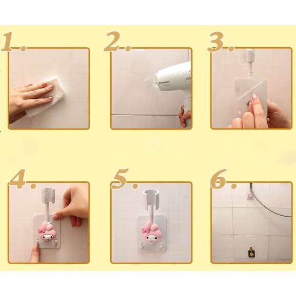 Giá đỡ đầu vòi hoa sen XIAODUOJIAJU không cần đục lỗ cho nhà tắm