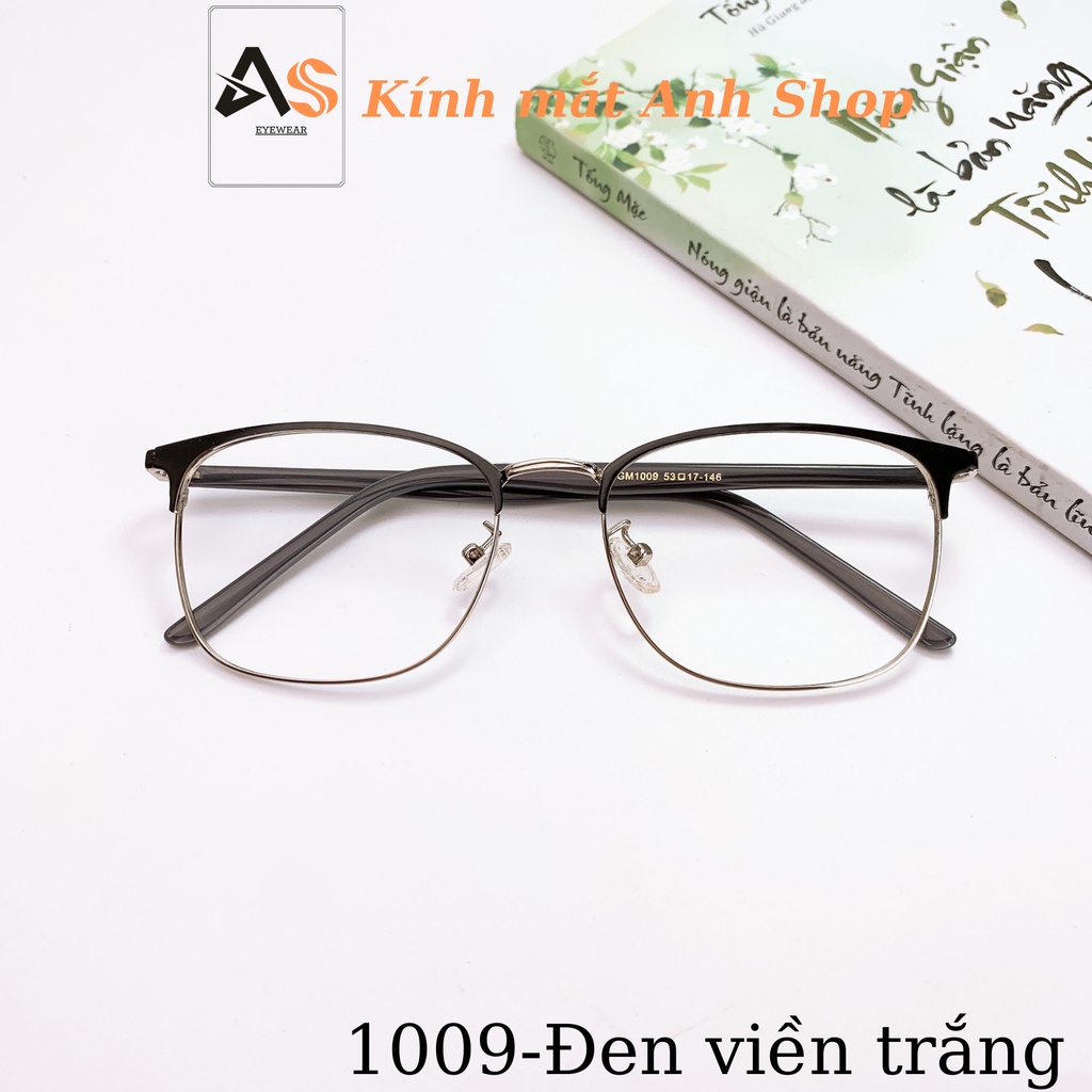 Gọng kính mắt vuông chất liệu kim loại chắc chắn 1009