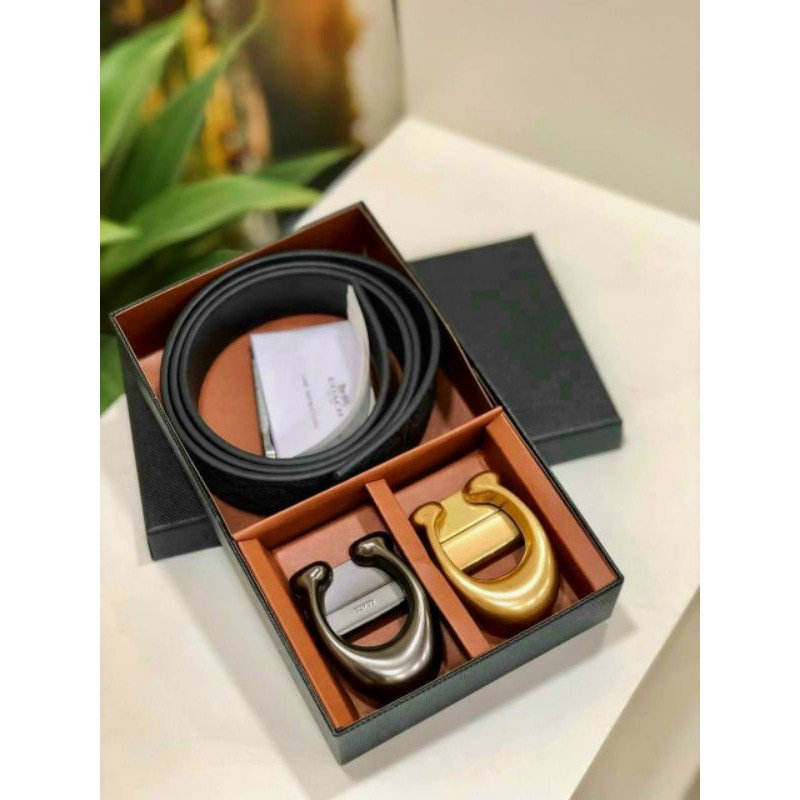 Nịt C0ach nam da thật cực sang