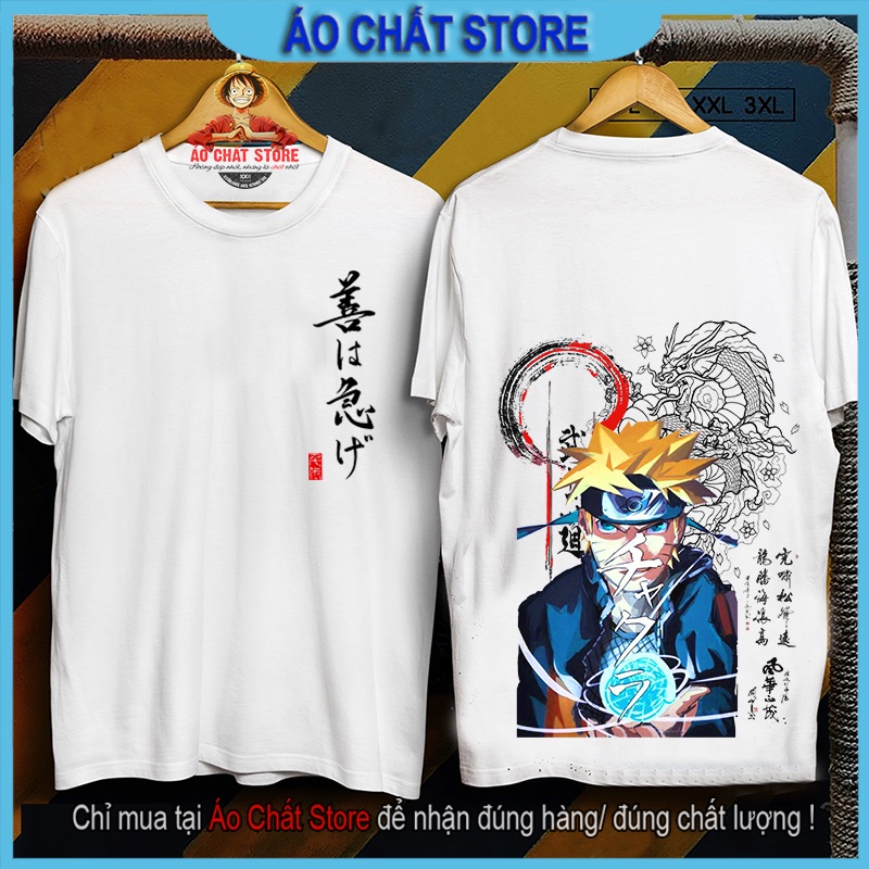 (VIDEO THẬT) BST Áo NARUTO Thư Pháp Cực Chất | Áo Thun Uzumaki Naruto Đẹp NT01 | Áo Chất Store