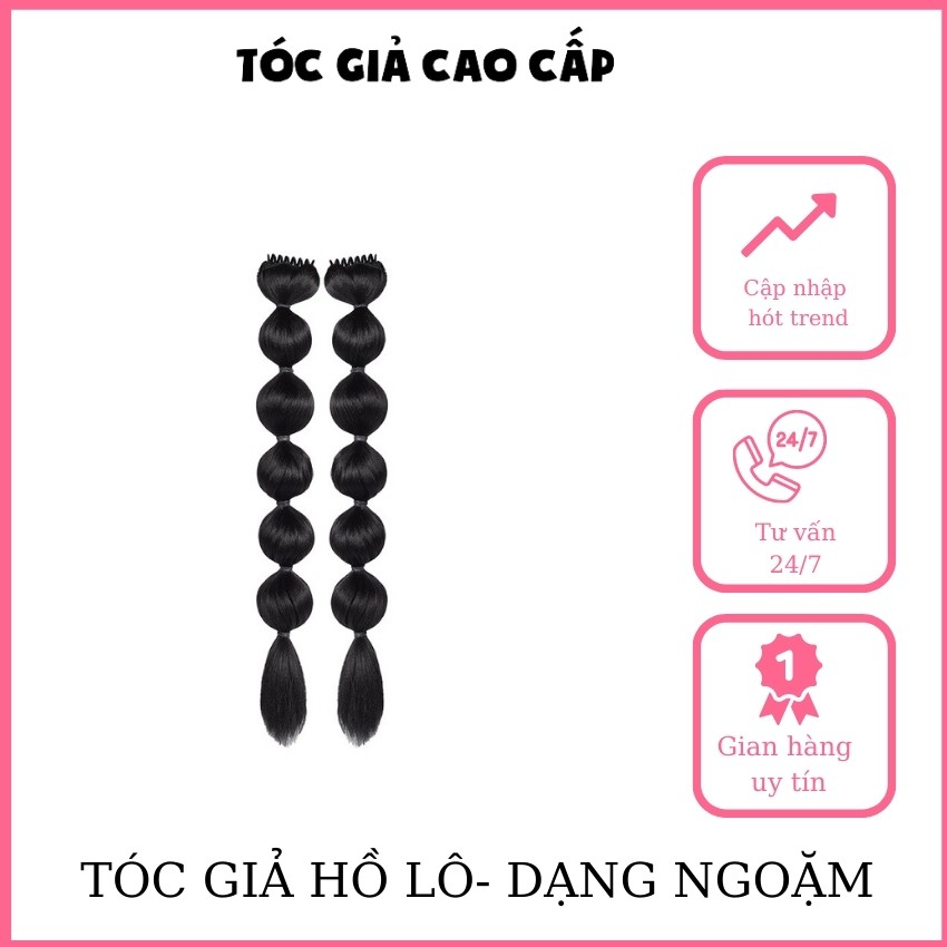 Tóc giả hồ lô, dạng ngoặm nhỏ