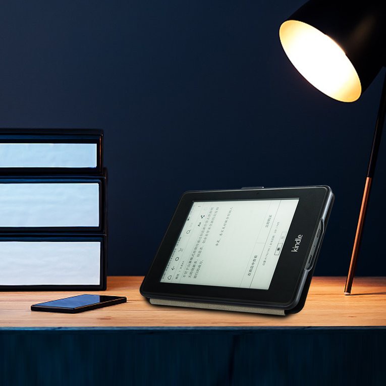 Bao da máy đọc sách pu từ tính thích hợp cho Kindle Paperwhite 3 1 2