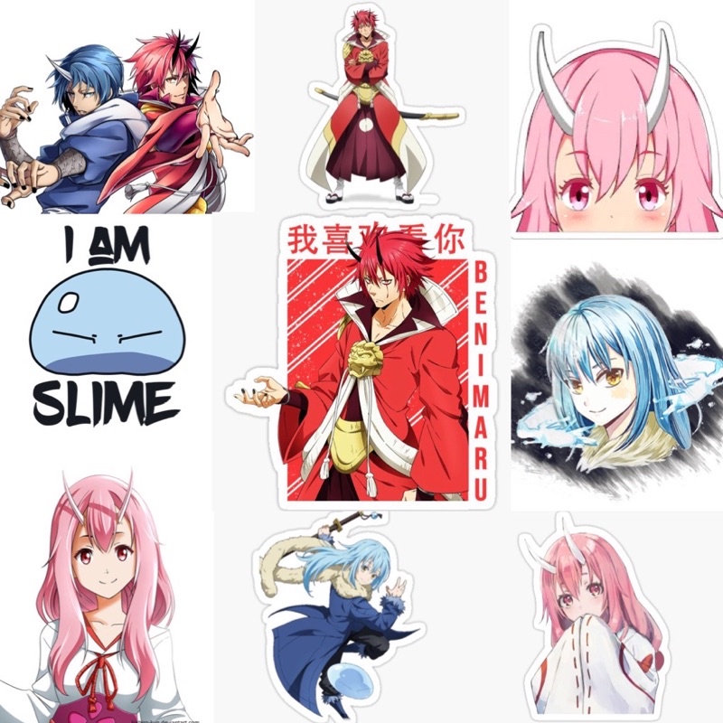 Hình dán Sticker Tensei Shitara Slime datta ken 30-60 cái ép lụa khác nhau / Stiker anime Tensei Shitara Slime datta ken