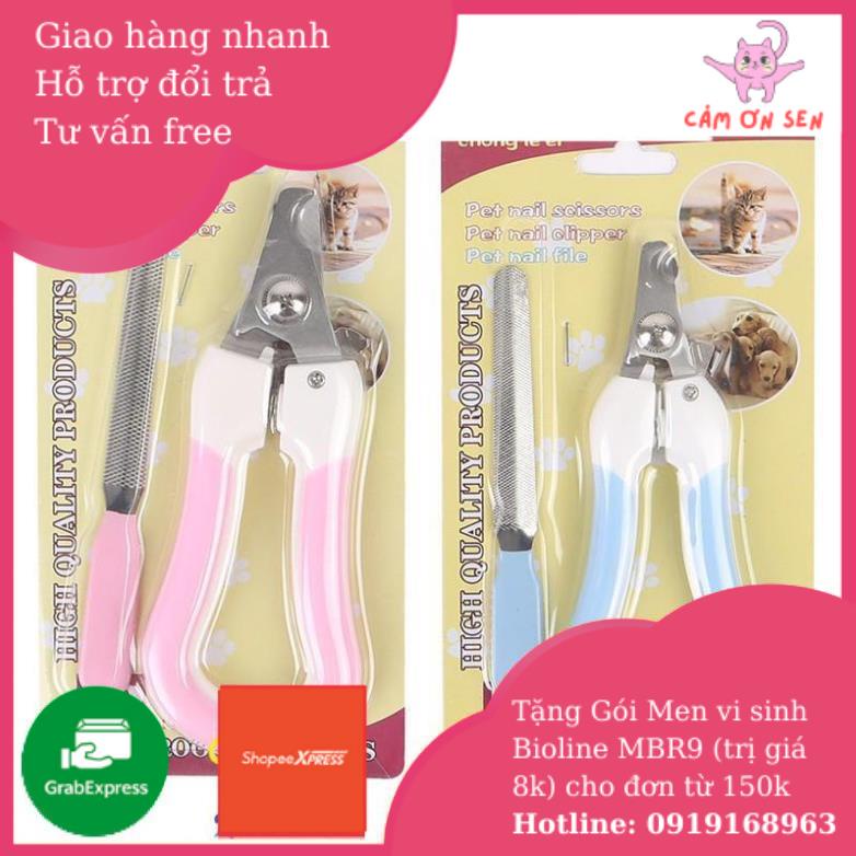 Phụ kiện chó mèo ECOPETS kiềm cắt móng và giũa móng chó mèo - cỡ trung