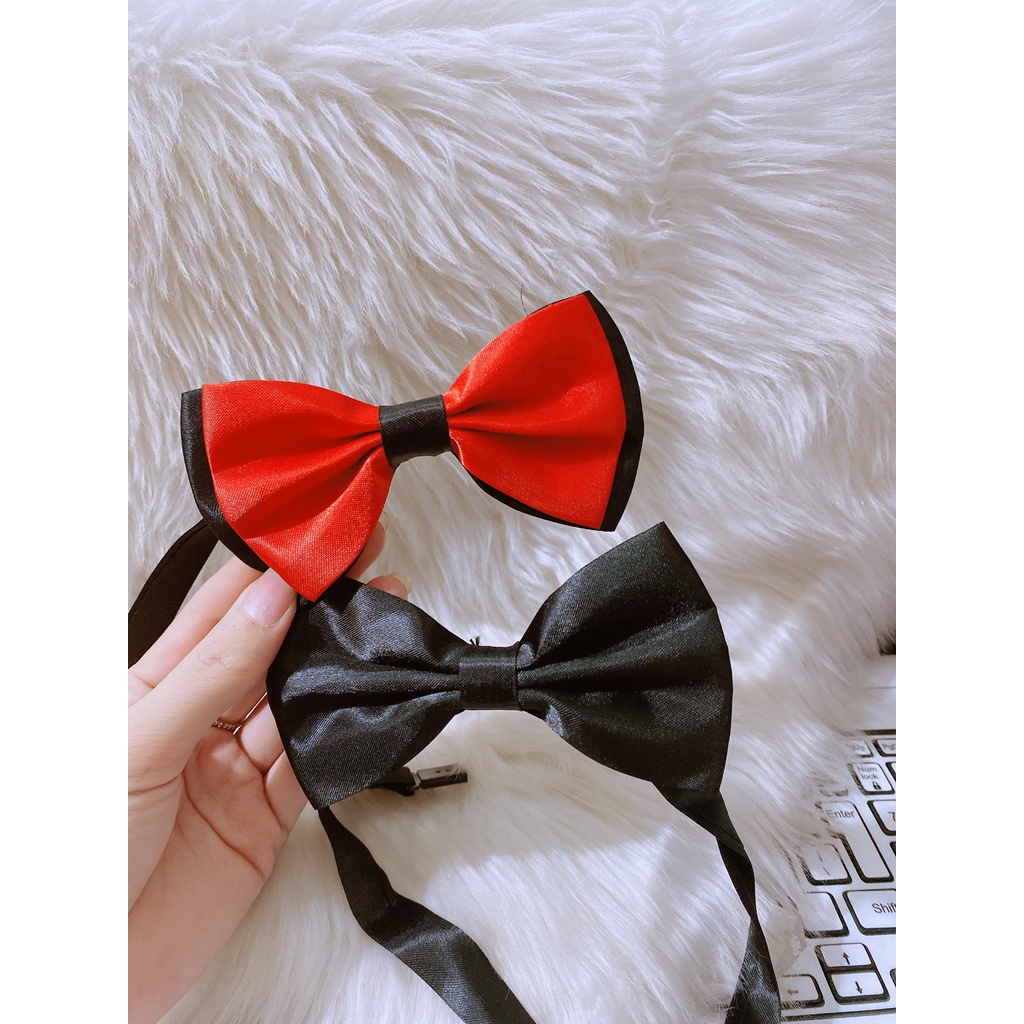 Nơ mèo dành cho chú rể- nơ bưng quả bê lễ bưng tráp bưng quả phục vụ đeo cổ bồi bàn kỷ yếu chú rể