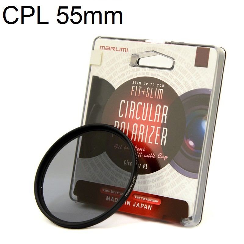 [Mã 229ELSALE hoàn 7% đơn 300K] Filter Kính lọc Marumi Fit & Slim Circular PL 55mm