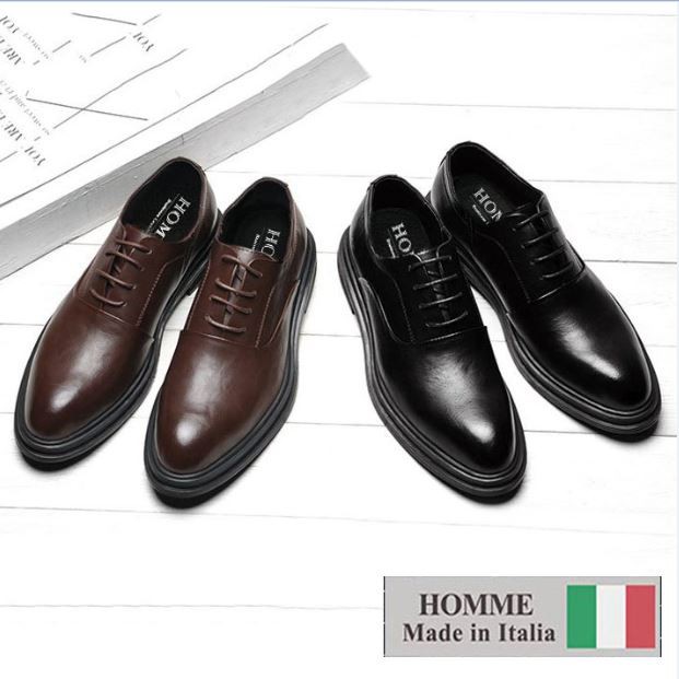 Giày Homme Bristol - Classic Toe Oxford Italian Leather Dress Shoes