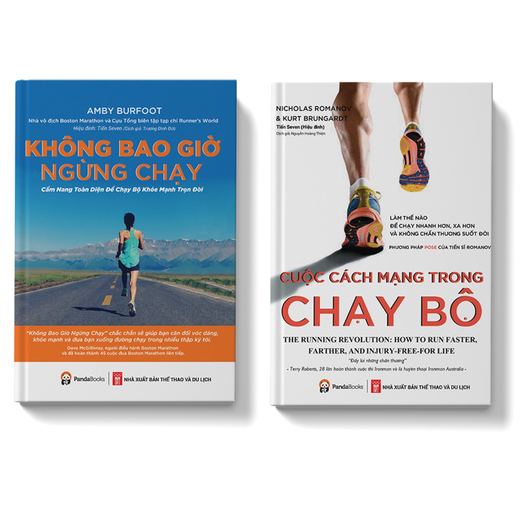 Sách - Combo Không Bao Giờ Ngừng Chạy - Cuộc Cách Mạng Trong Chạy Bộ - Pandabooks