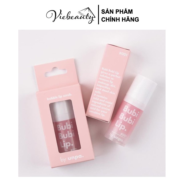 Gel Tẩy Da Chết Môi Unpa Bubi Bubi Lip, Gel Sủi Cực Lành Tính, Làm Bong Tróc Da Chết 12ml - Khongcoson | BigBuy360 - bigbuy360.vn