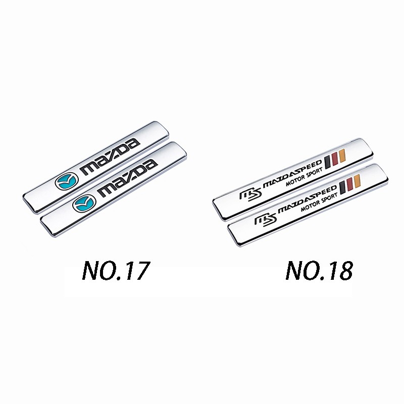 Set 2 miếng dán trang trí xe hơi thích hợp cho Mazda Rx7 Mx3 Mx5 Speed Protege Speed6 Cx9 Cx7 Cx5 Cx5