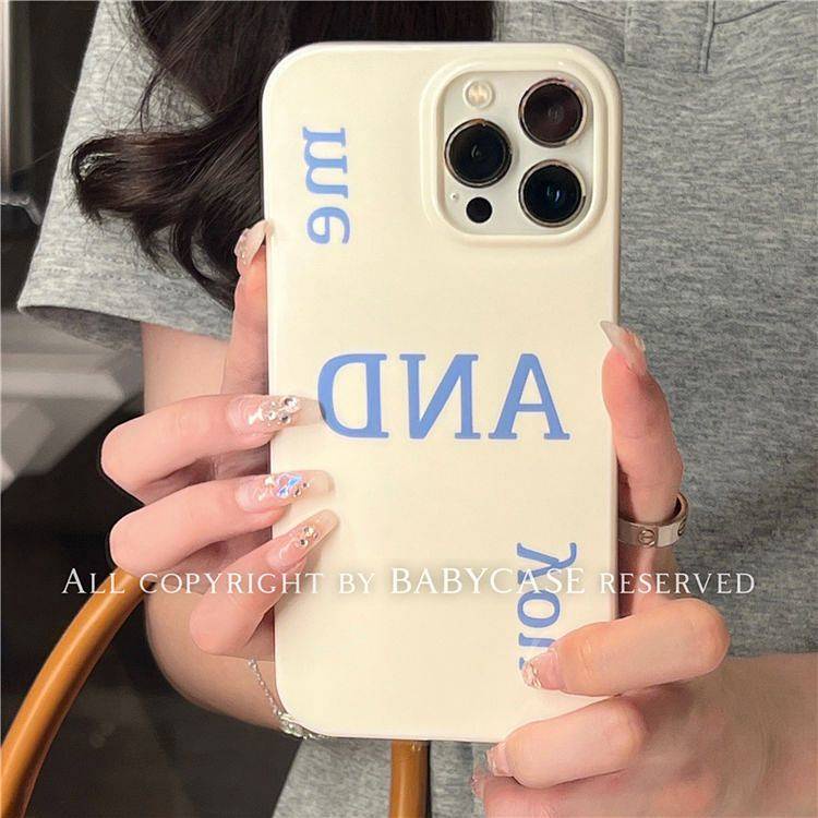 Korean Ins Style Simple English 14 Apple 11 Phone Case Iphone13/12/Xs/Xr/8Plus Drop-Resistant Female VbkY