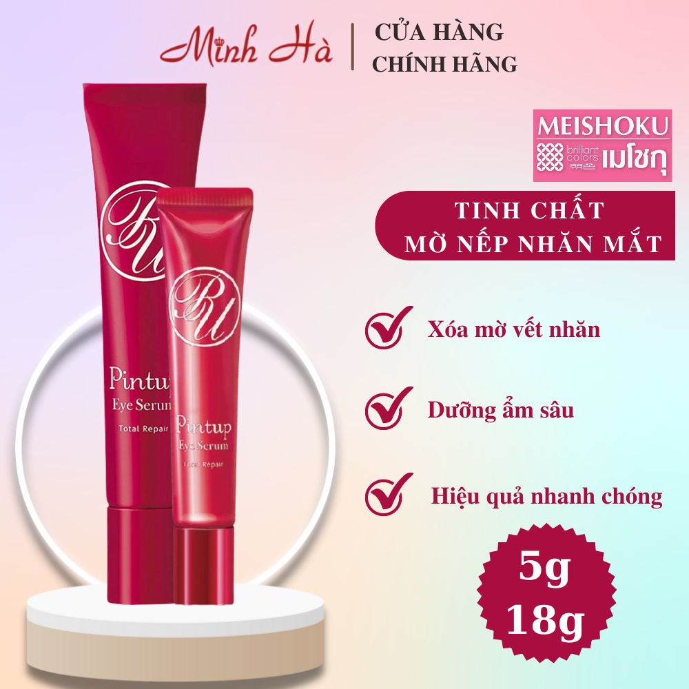 Tinh chất làm mờ nếp nhăn da mắt Meishoku Pint Up Eye Serum 5g mờ nhăn và săn chắc da