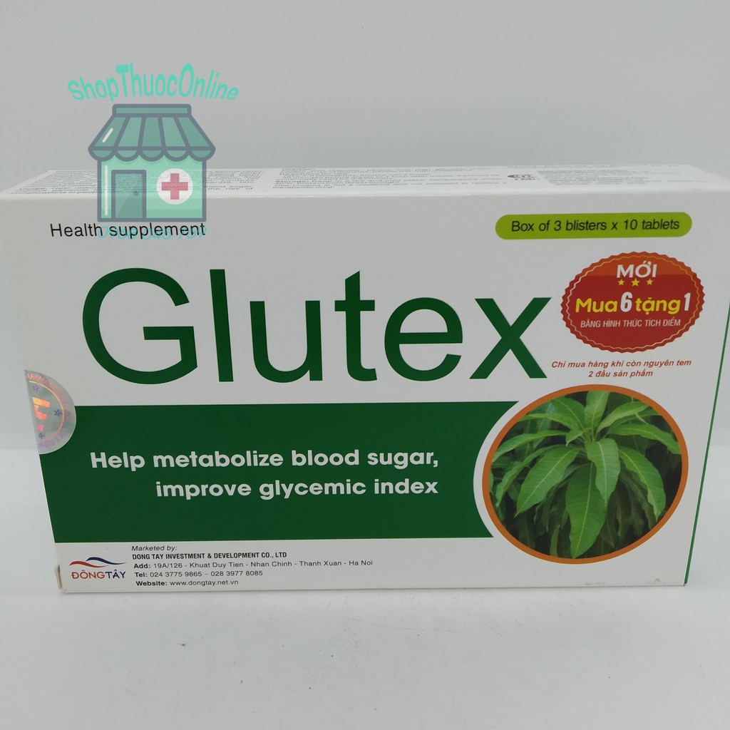 Glutex hỗ trợ đường huyết