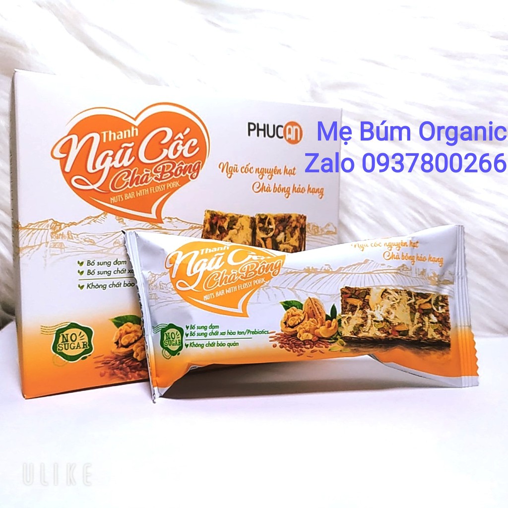 [ HCM Giao Hỏa Tốc] Combo 3 hộp -Thanh Ngũ Cốc Chà Bông Phúc An - Hộp 110g (5 gói x 22g)