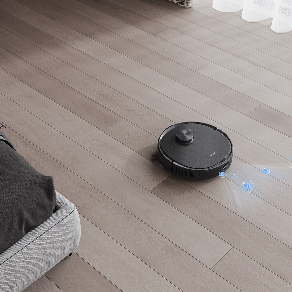 Robot hút bụi lau nhà Ecovacs Deebot T9 AIVI - Đen Bản nội địa - App Tiếng Anh, hàng chính hãng full VAT