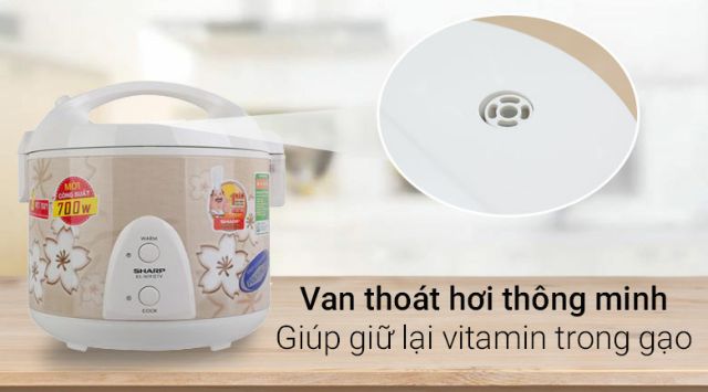 nồi cơm điện sharp 1,8 lít ks-n191etv hàng nhập thái lan | BigBuy360 - bigbuy360.vn