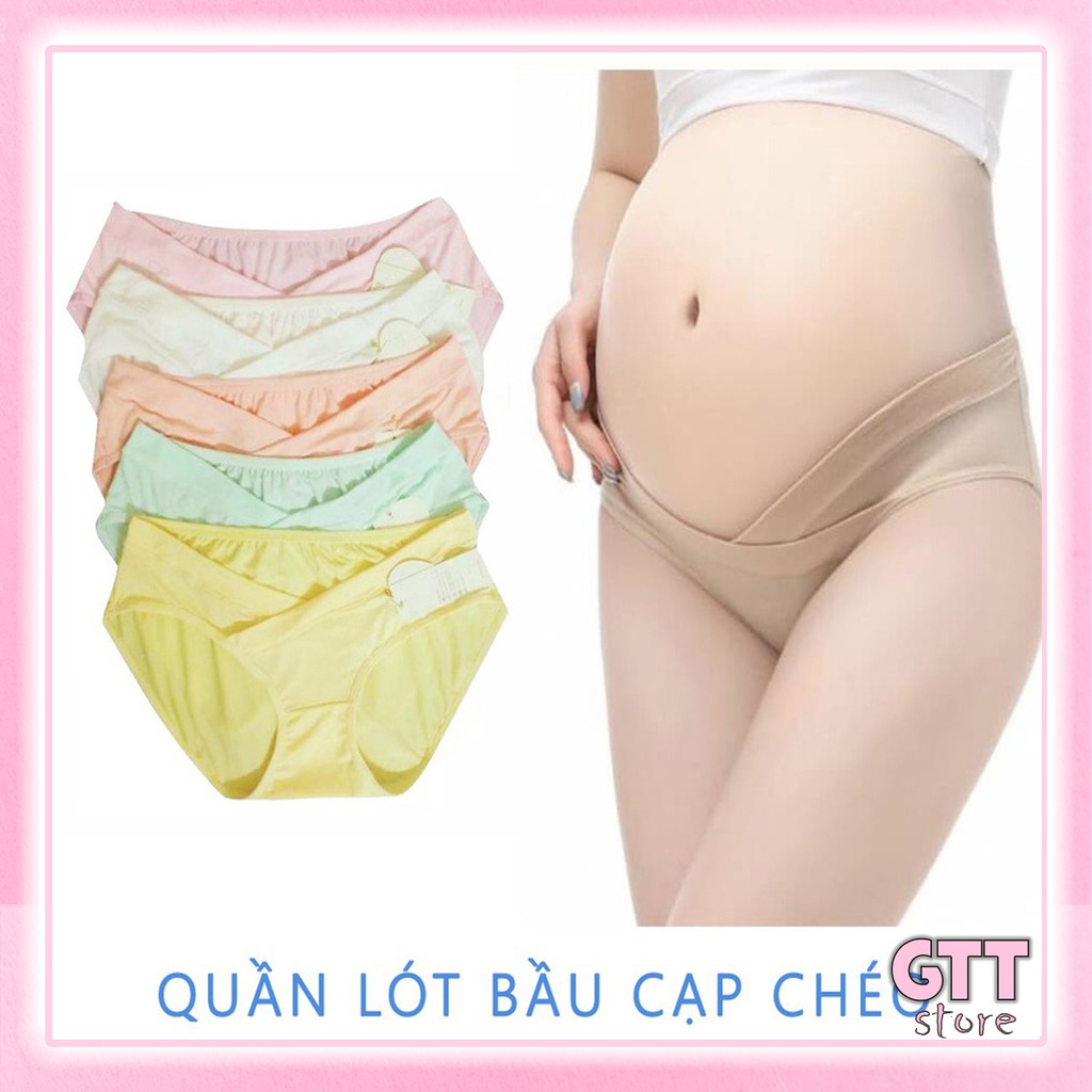 Quần lót cạp chéo cho mẹ bầu và sau sinh mềm mại an toàn QL02