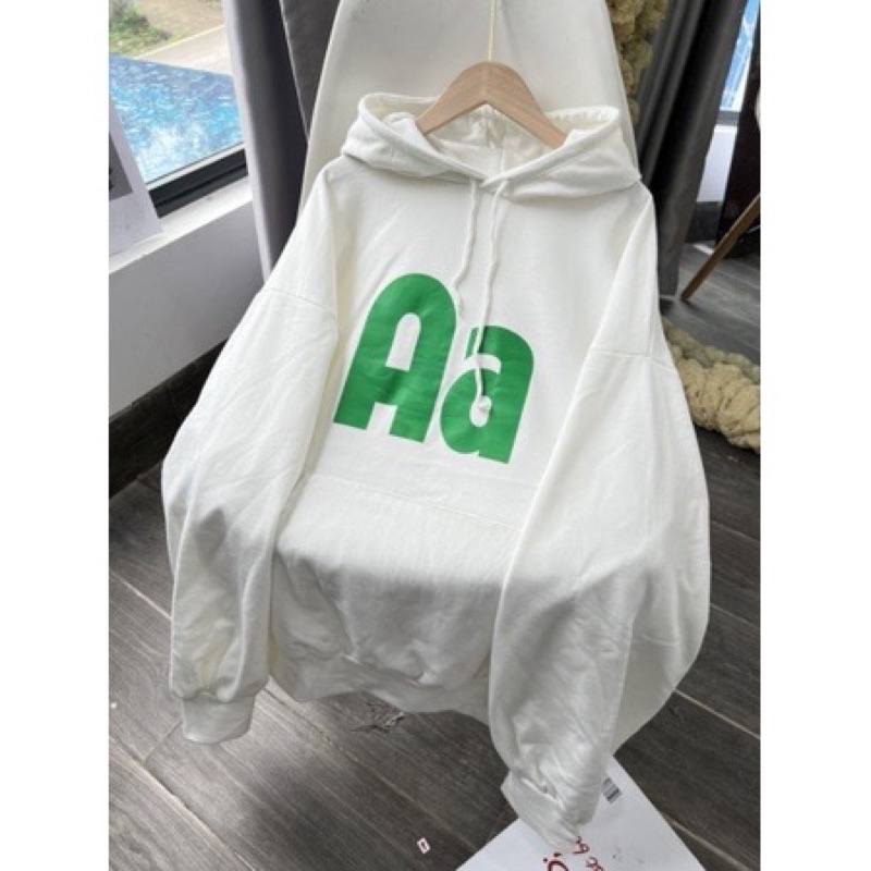 Áo Hoodie Nỉ Ngoại Mũ 2 Lớp Chữ AA Kiểu Dáng Unisex Hàn Quốc Ulzzang Phong Cách Trẻ Trung