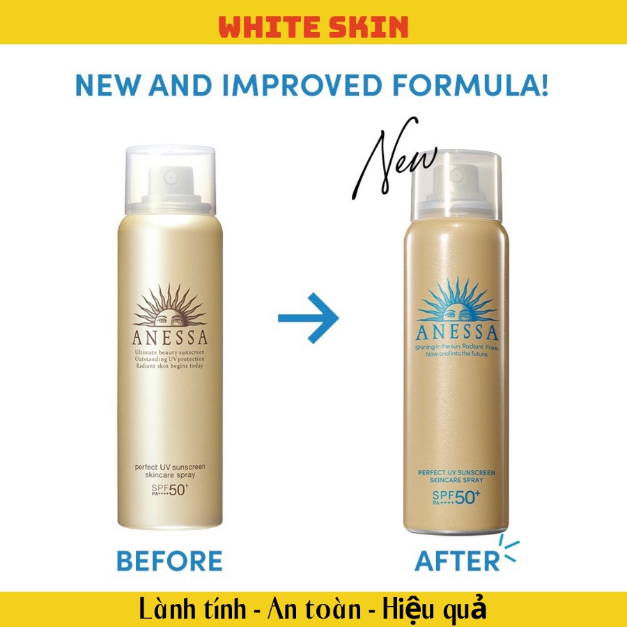 Xịt chống nắng bảo vệ da hoàn hảo Anessa Perfect UV Sunscreen Skincare Spray 60g