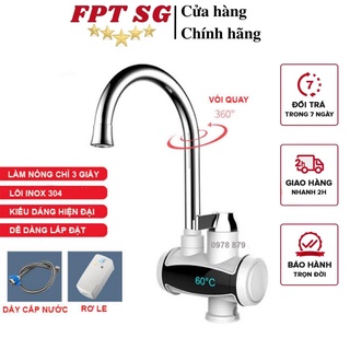 Máy nước nóng tại vòi, máy làm nước nóng trực tiếp tại vòi kiểu dáng mới tự động tiện lợi - bảo hành 12 tháng - mẫu mới