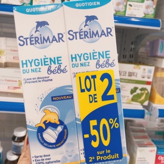 MẪU MỚI NHẤT- Xịt muối biển Sterimar Pháp cho bé từ sơ sinh