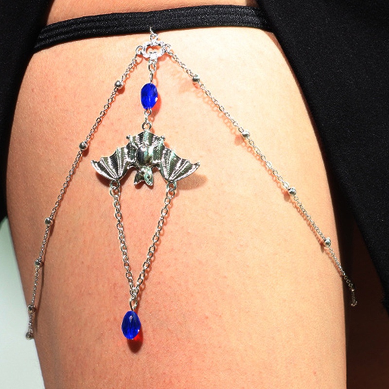 Vòng Đeo Chân Tua Rua Hình Dơi Phong Cách Gothic Thời Trang Cho Nữ