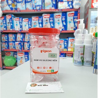 [Chính hãng] Núm ti silicone Pigeon S / M / L
