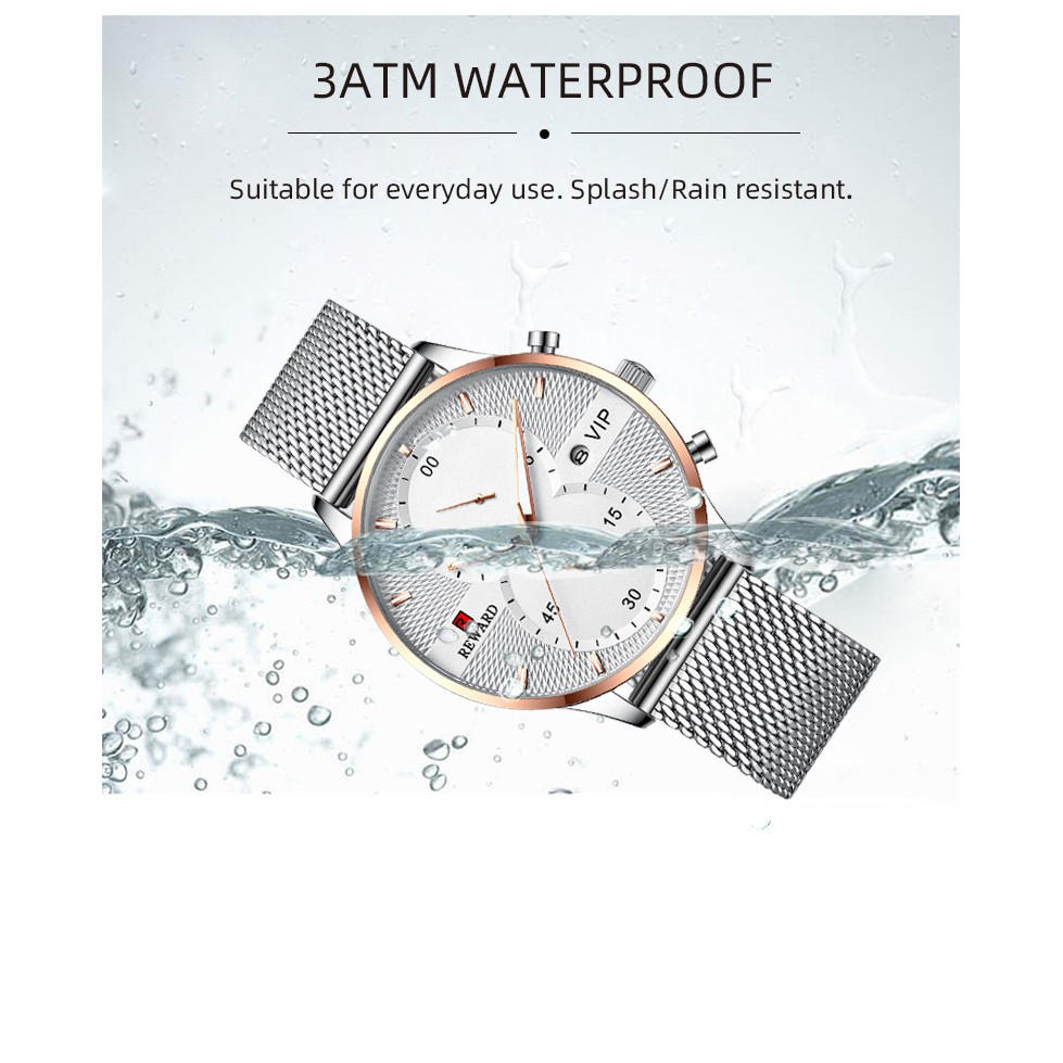 Đồng Hồ Nam Reward KT82001 Silver Chính Hãng 2022 NEW Bảo Hành 12 Tháng Top Brand Luxury II Made in HongKong | BigBuy360 - bigbuy360.vn