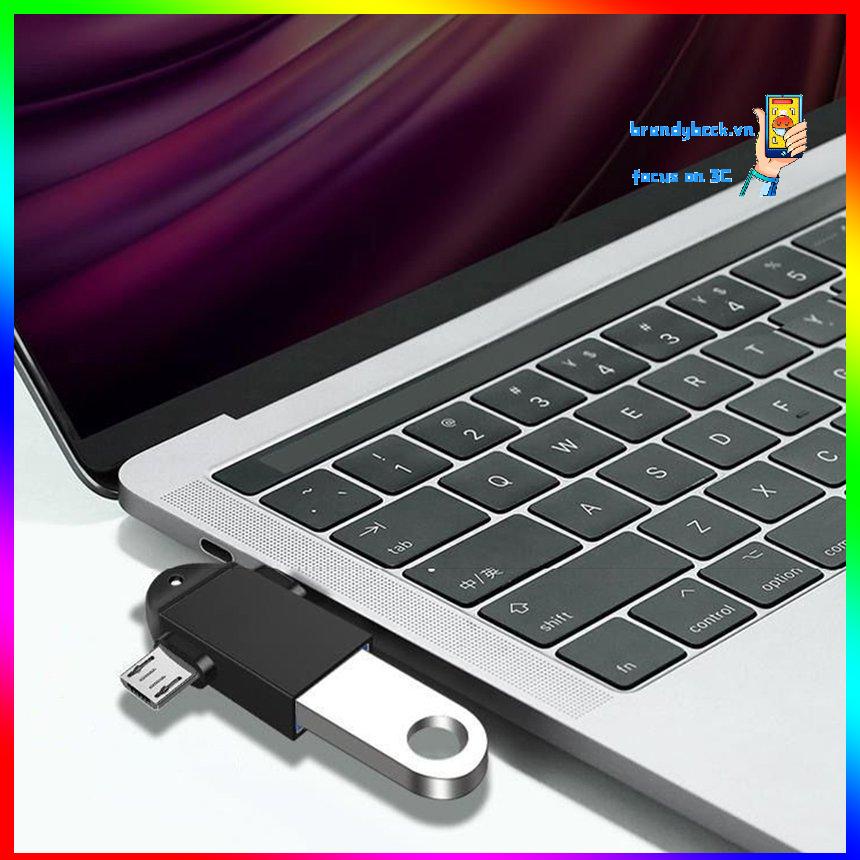Bộ chuyển đổi OTG 2 trong 1 USB 3.0 sang Micro USB và Đầu nối bộ điều hợp Type-C