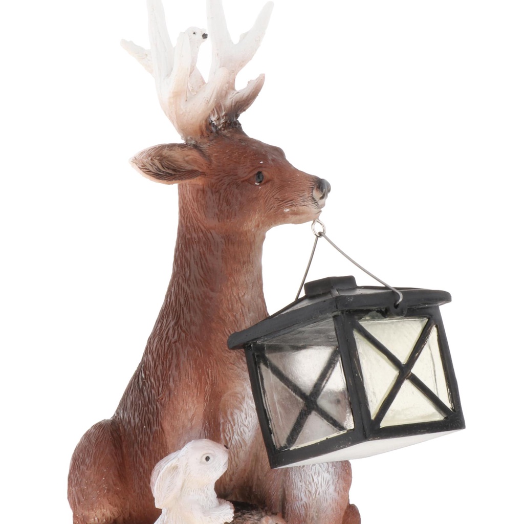 Đồ trang trí Tượng Hươu Ngồi Sử Dụng Năng Lượng Mặt Trời Trang Trí Nhà Cửa / Văn Phòng Yoyoyo01