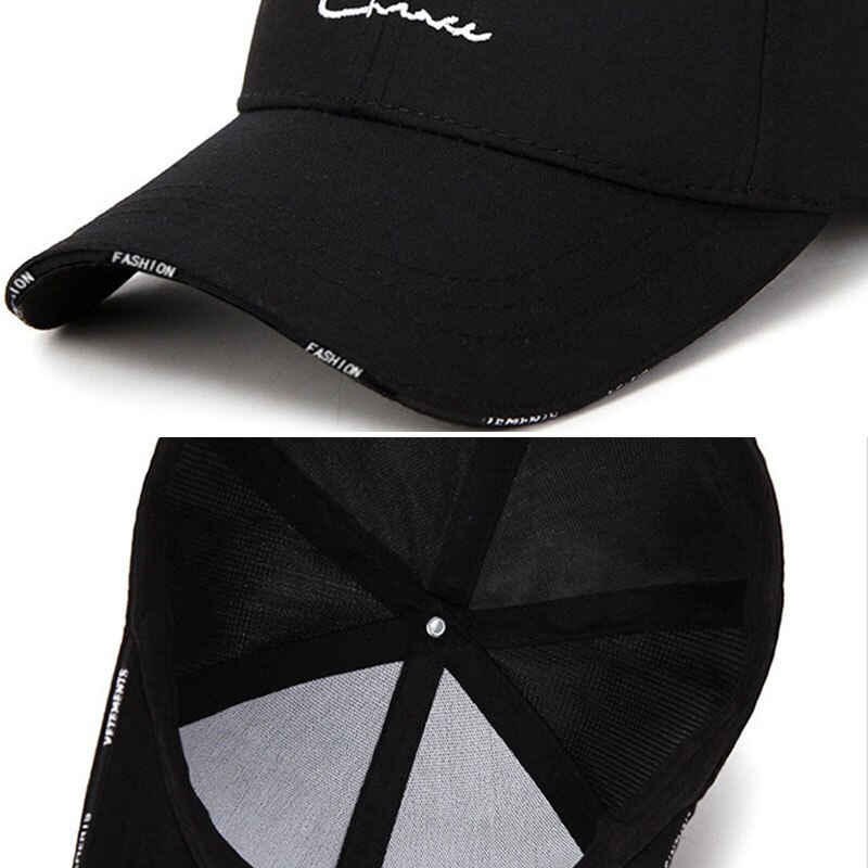 Mũ Lưỡi Trai Unisex Thêu Chữ Phong Cách Hàn Quốc