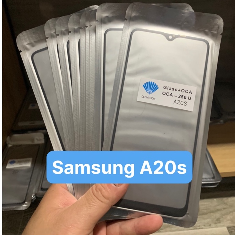 Kính ép màn hình liền keo Samsung A20s